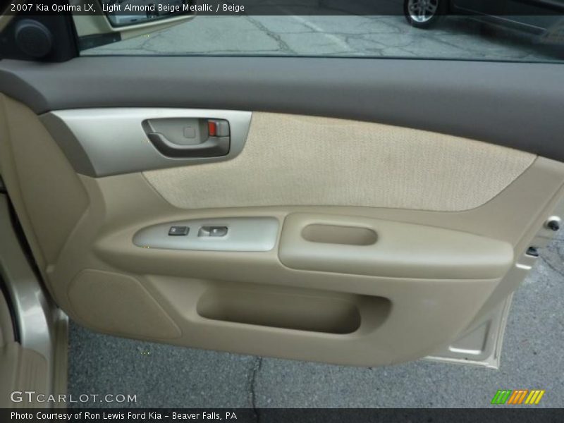 Light Almond Beige Metallic / Beige 2007 Kia Optima LX