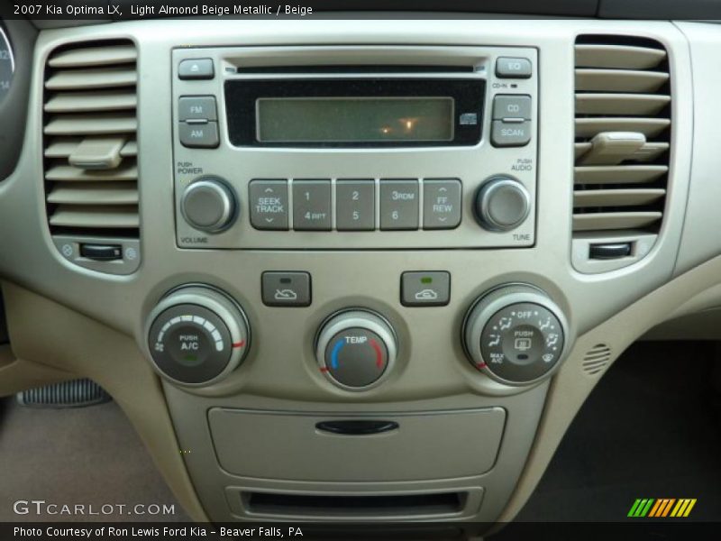 Light Almond Beige Metallic / Beige 2007 Kia Optima LX