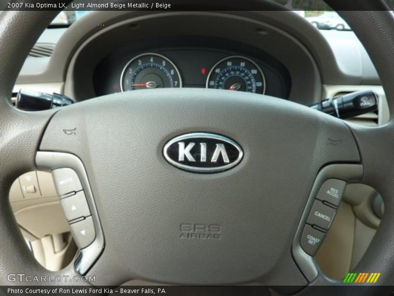 Light Almond Beige Metallic / Beige 2007 Kia Optima LX