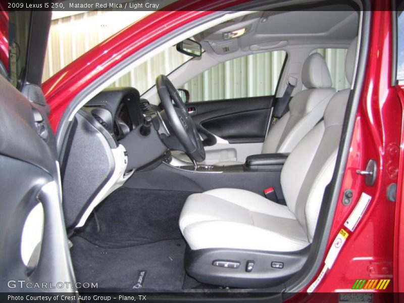 Matador Red Mica / Light Gray 2009 Lexus IS 250