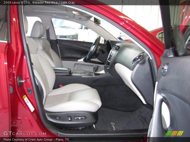 Matador Red Mica / Light Gray 2009 Lexus IS 250