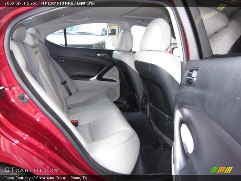 Matador Red Mica / Light Gray 2009 Lexus IS 250