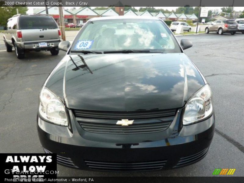 Black / Gray 2008 Chevrolet Cobalt LS Coupe