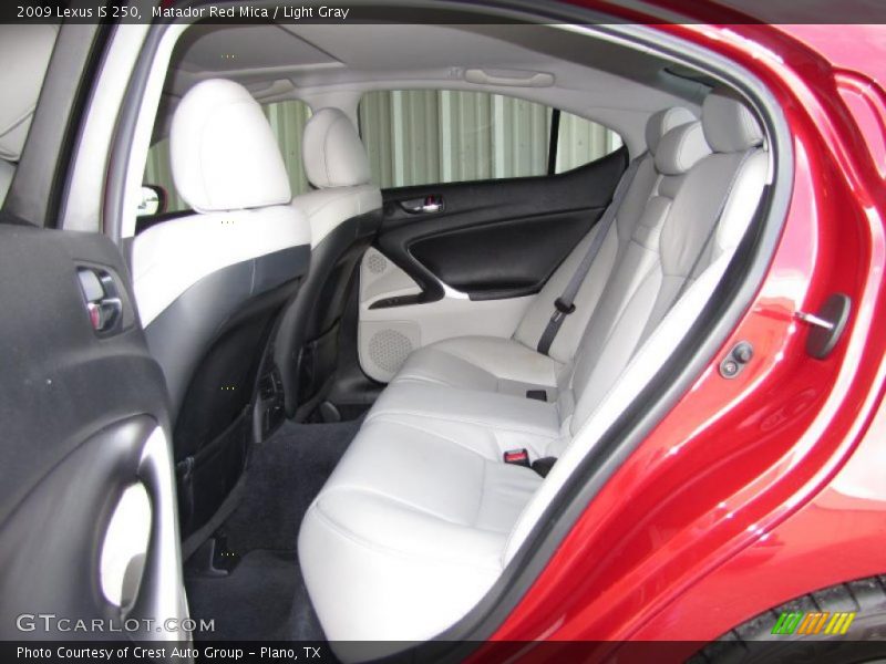 Matador Red Mica / Light Gray 2009 Lexus IS 250