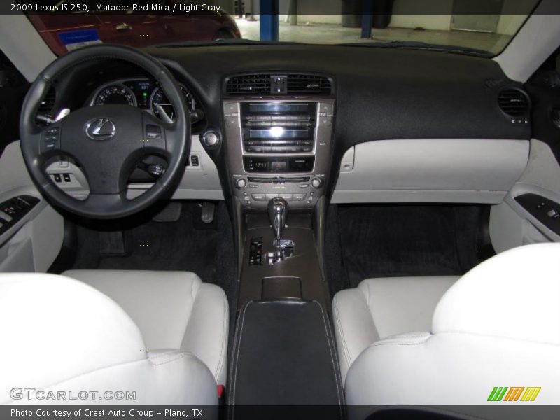 Matador Red Mica / Light Gray 2009 Lexus IS 250