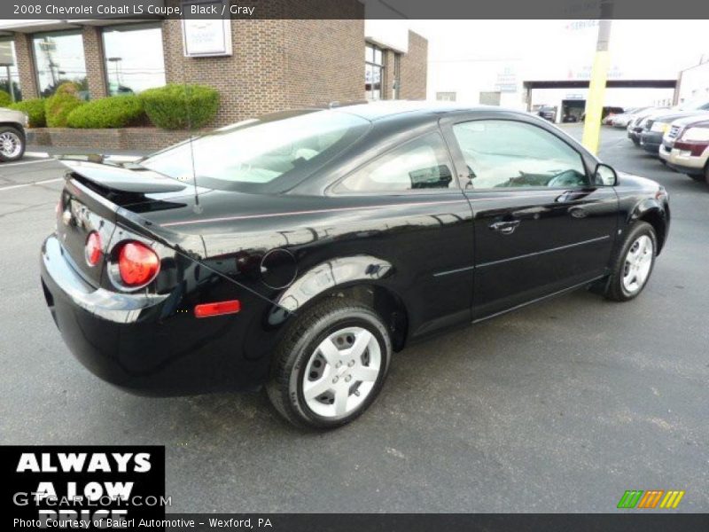 Black / Gray 2008 Chevrolet Cobalt LS Coupe