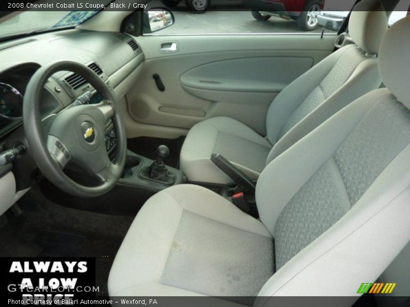 Black / Gray 2008 Chevrolet Cobalt LS Coupe