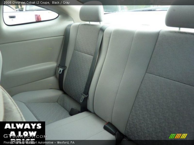 Black / Gray 2008 Chevrolet Cobalt LS Coupe