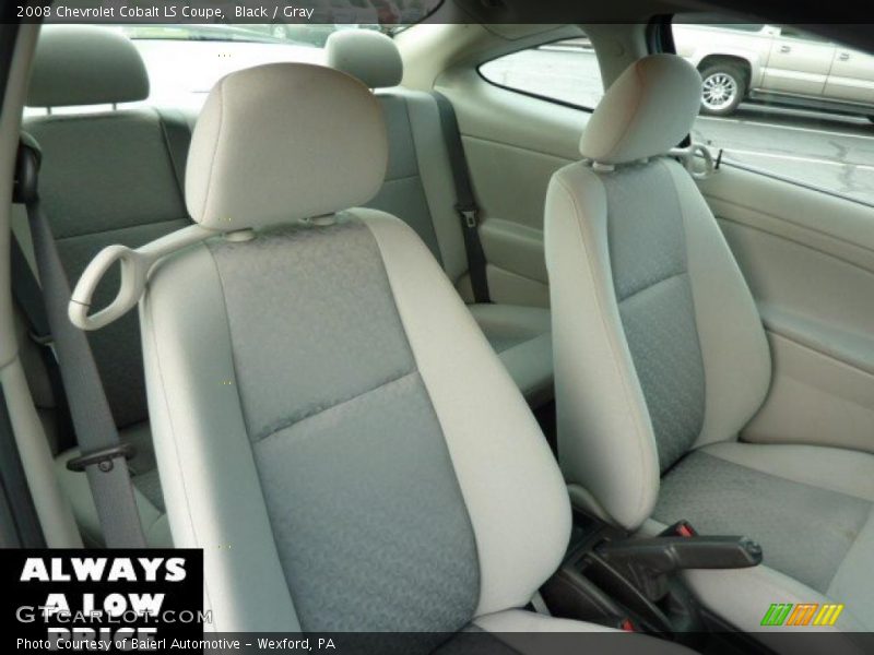 Black / Gray 2008 Chevrolet Cobalt LS Coupe