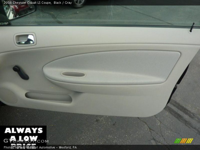 Black / Gray 2008 Chevrolet Cobalt LS Coupe