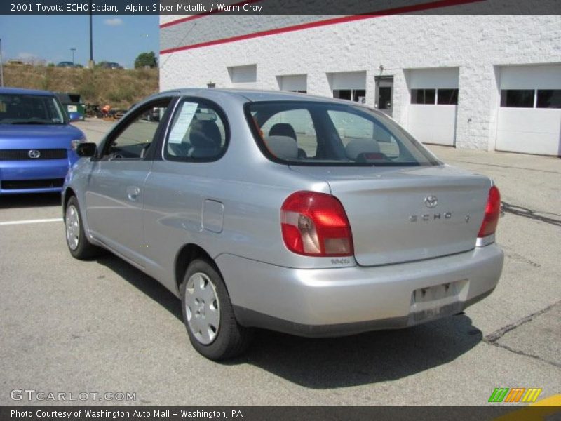 Alpine Silver Metallic / Warm Gray 2001 Toyota ECHO Sedan