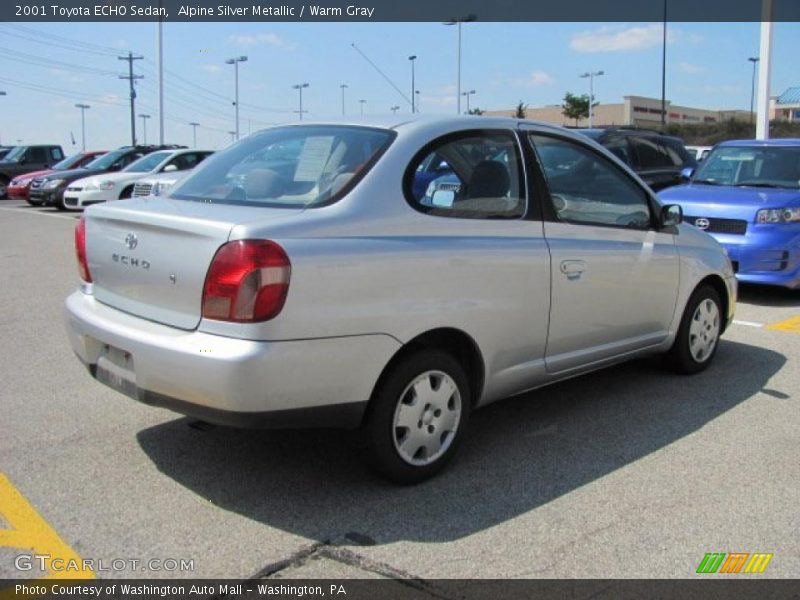 Alpine Silver Metallic / Warm Gray 2001 Toyota ECHO Sedan