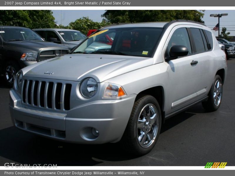Bright Silver Metallic / Pastel Slate Gray 2007 Jeep Compass Limited 4x4
