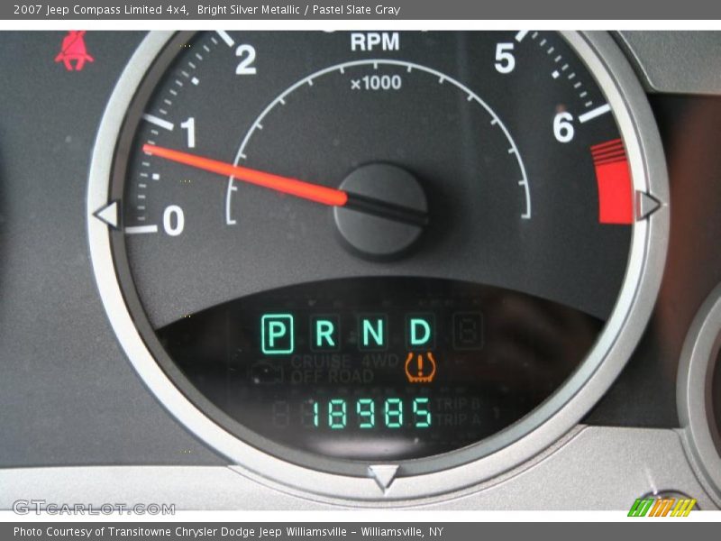 Bright Silver Metallic / Pastel Slate Gray 2007 Jeep Compass Limited 4x4