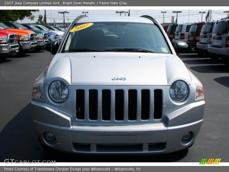 Bright Silver Metallic / Pastel Slate Gray 2007 Jeep Compass Limited 4x4