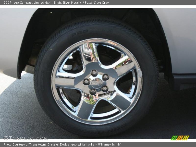 Bright Silver Metallic / Pastel Slate Gray 2007 Jeep Compass Limited 4x4