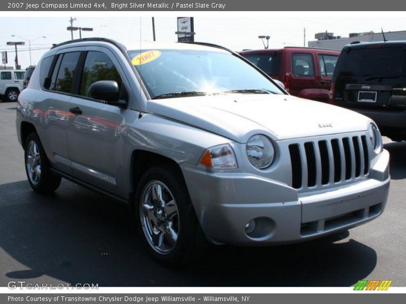 Bright Silver Metallic / Pastel Slate Gray 2007 Jeep Compass Limited 4x4