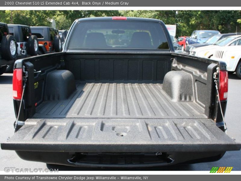 Black Onyx / Medium Gray 2003 Chevrolet S10 LS Extended Cab 4x4