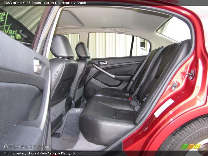 Garnet Fire Metallic / Graphite 2003 Infiniti G 35 Sedan
