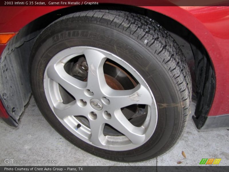 Garnet Fire Metallic / Graphite 2003 Infiniti G 35 Sedan