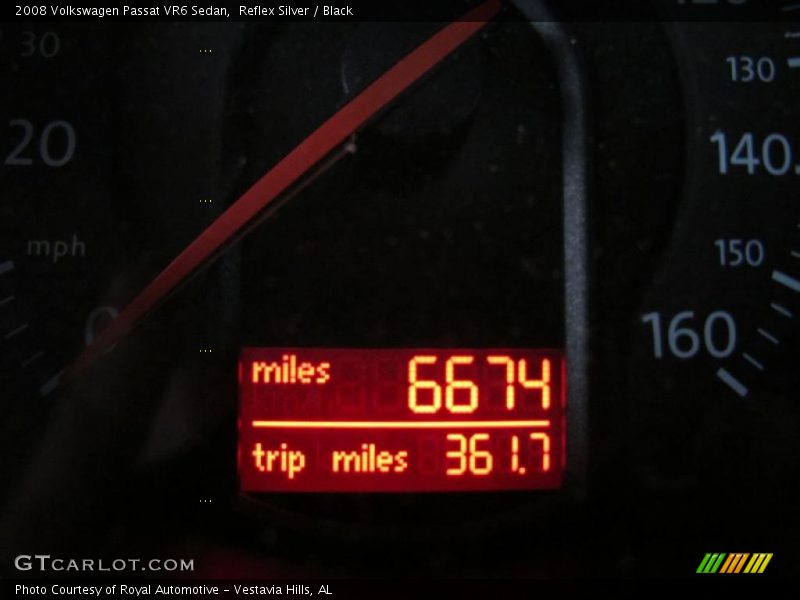 Reflex Silver / Black 2008 Volkswagen Passat VR6 Sedan