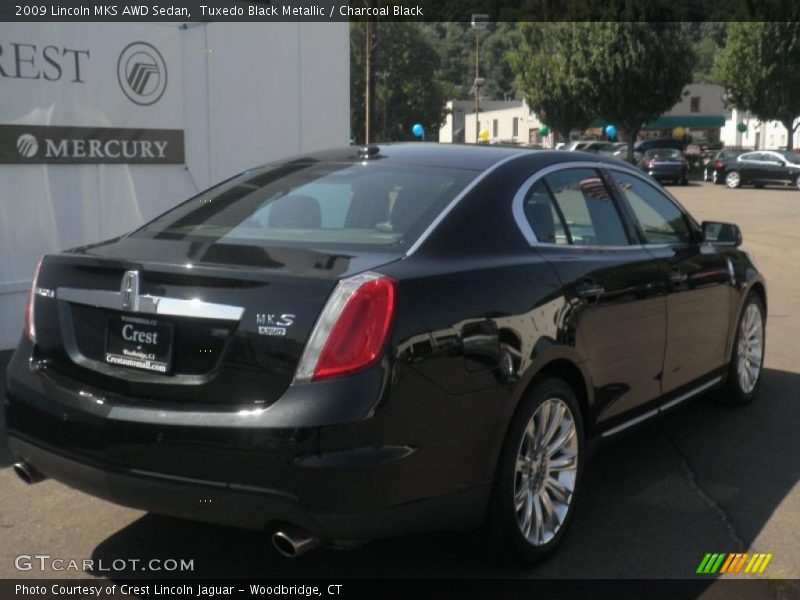 Tuxedo Black Metallic / Charcoal Black 2009 Lincoln MKS AWD Sedan