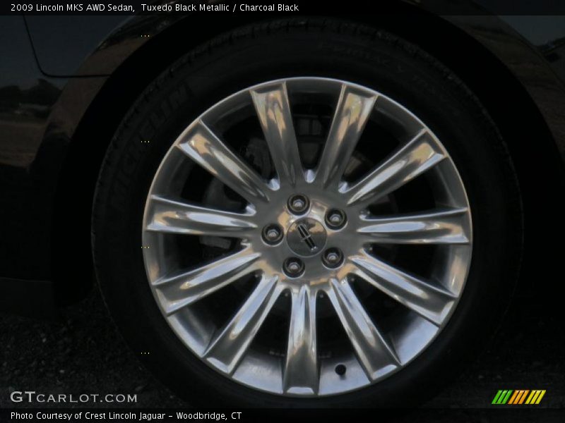 Tuxedo Black Metallic / Charcoal Black 2009 Lincoln MKS AWD Sedan