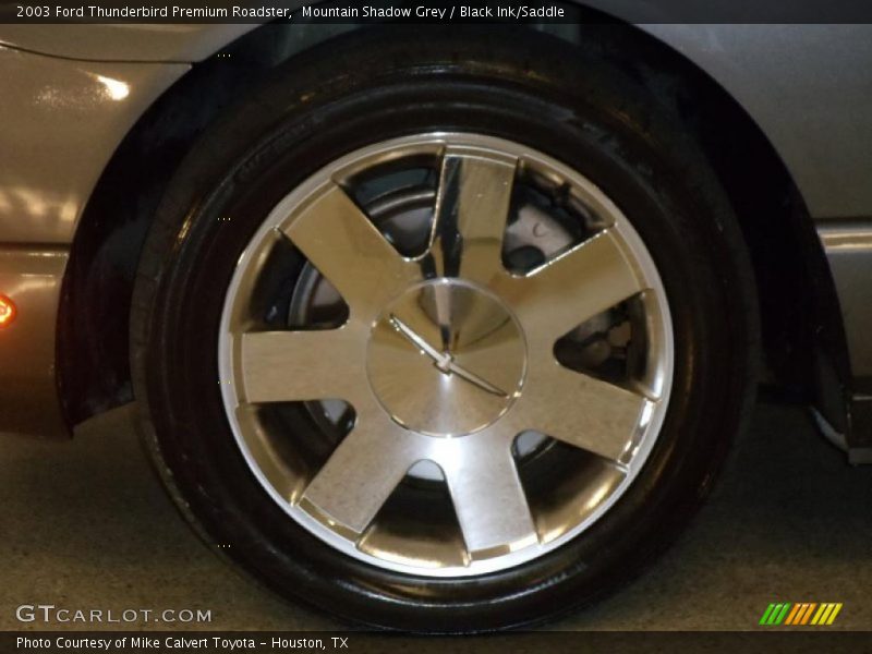 Mountain Shadow Grey / Black Ink/Saddle 2003 Ford Thunderbird Premium Roadster