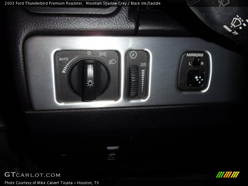 Mountain Shadow Grey / Black Ink/Saddle 2003 Ford Thunderbird Premium Roadster