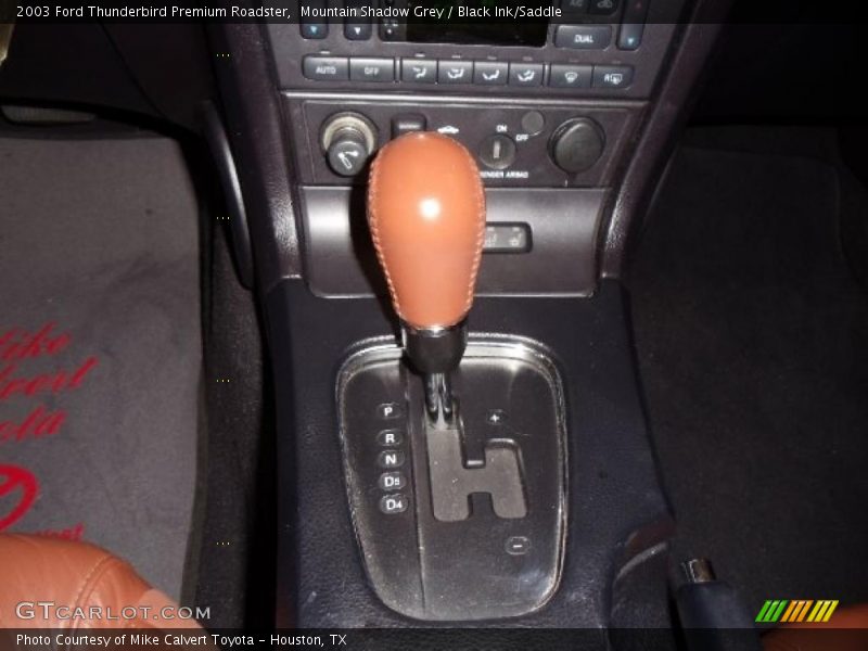 Mountain Shadow Grey / Black Ink/Saddle 2003 Ford Thunderbird Premium Roadster