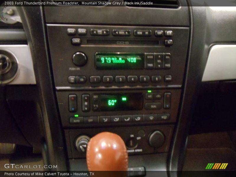 Mountain Shadow Grey / Black Ink/Saddle 2003 Ford Thunderbird Premium Roadster