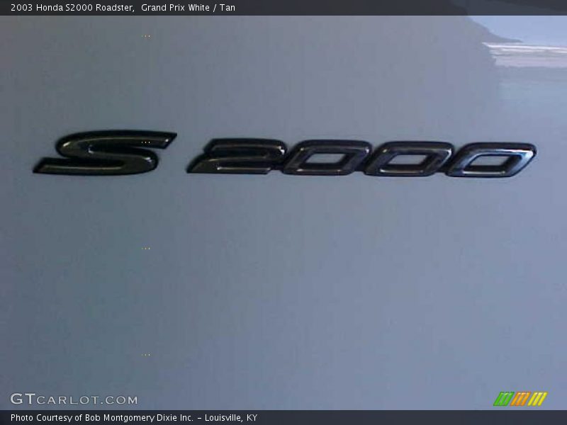 Grand Prix White / Tan 2003 Honda S2000 Roadster