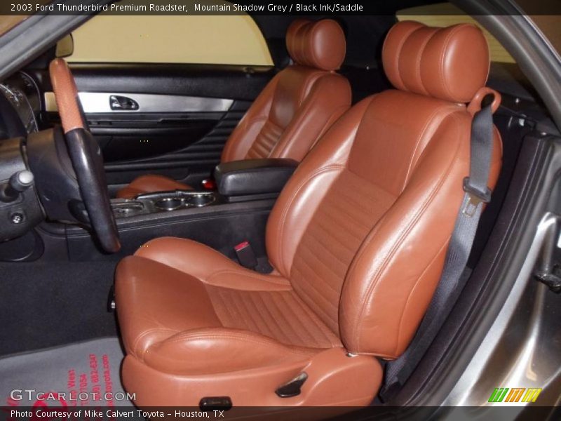 Mountain Shadow Grey / Black Ink/Saddle 2003 Ford Thunderbird Premium Roadster