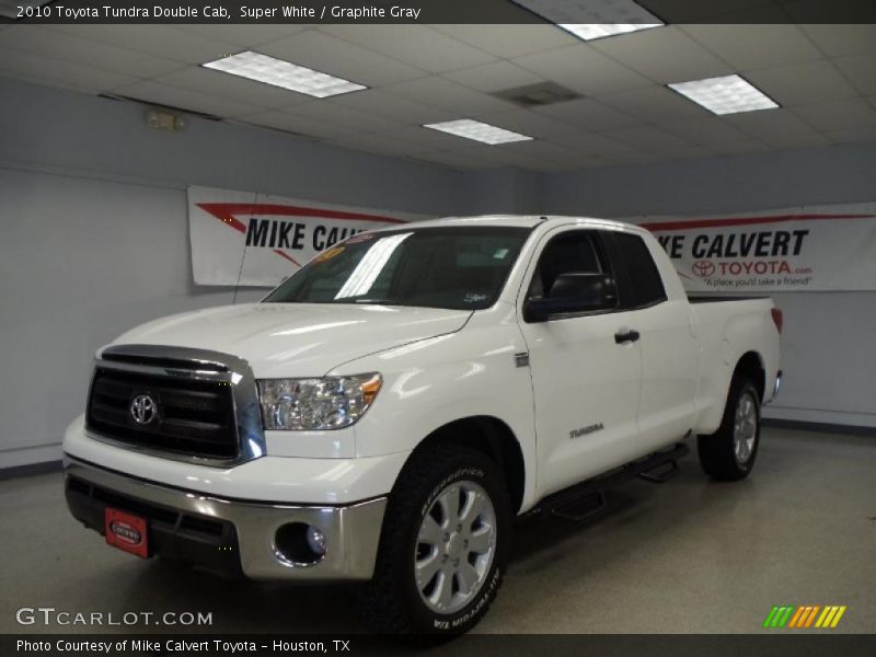 Super White / Graphite Gray 2010 Toyota Tundra Double Cab
