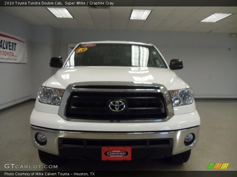 Super White / Graphite Gray 2010 Toyota Tundra Double Cab