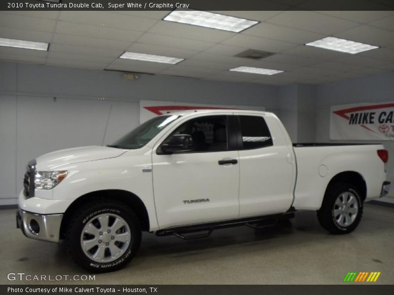 Super White / Graphite Gray 2010 Toyota Tundra Double Cab