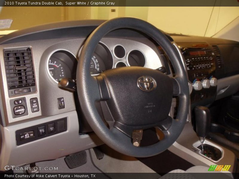 Super White / Graphite Gray 2010 Toyota Tundra Double Cab