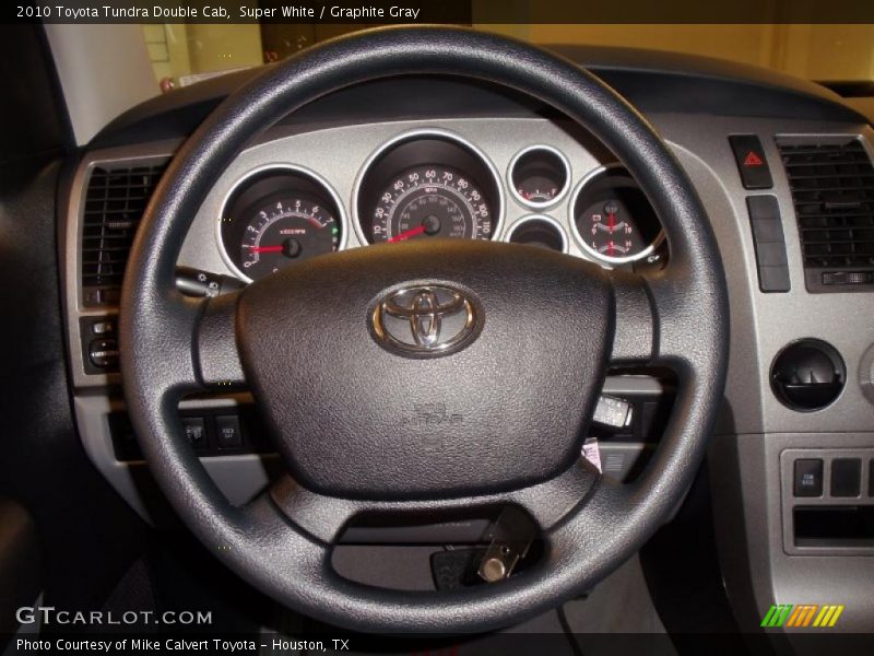 Super White / Graphite Gray 2010 Toyota Tundra Double Cab
