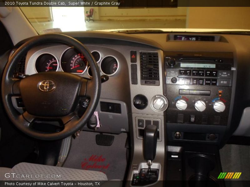 Super White / Graphite Gray 2010 Toyota Tundra Double Cab