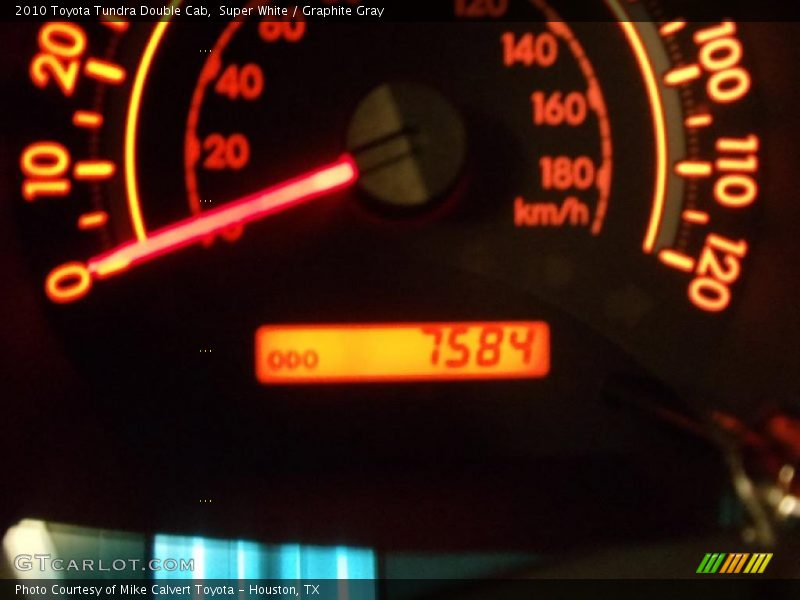 Super White / Graphite Gray 2010 Toyota Tundra Double Cab