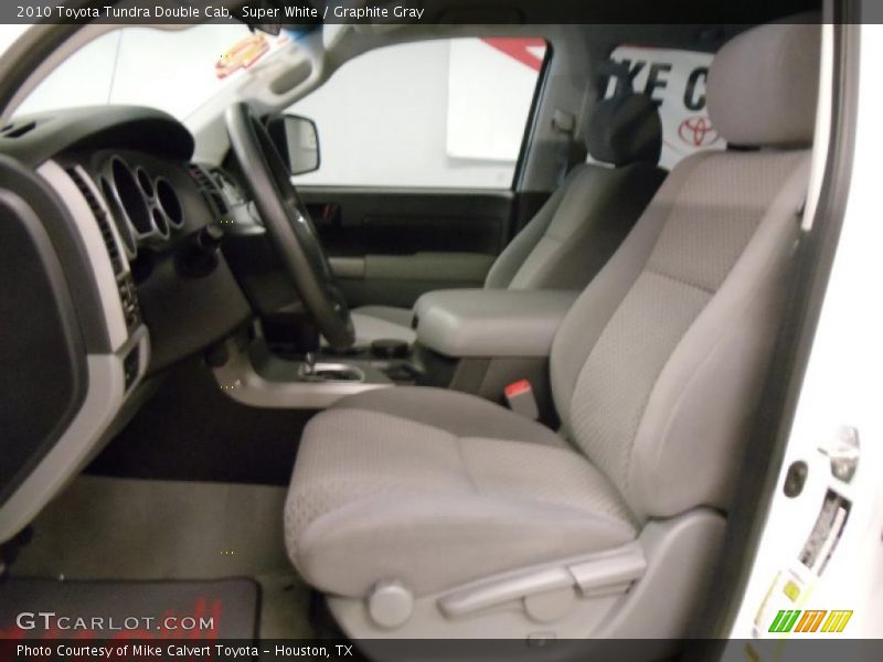 Super White / Graphite Gray 2010 Toyota Tundra Double Cab