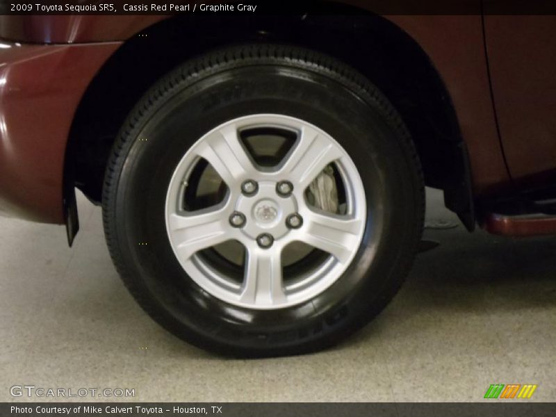 Cassis Red Pearl / Graphite Gray 2009 Toyota Sequoia SR5