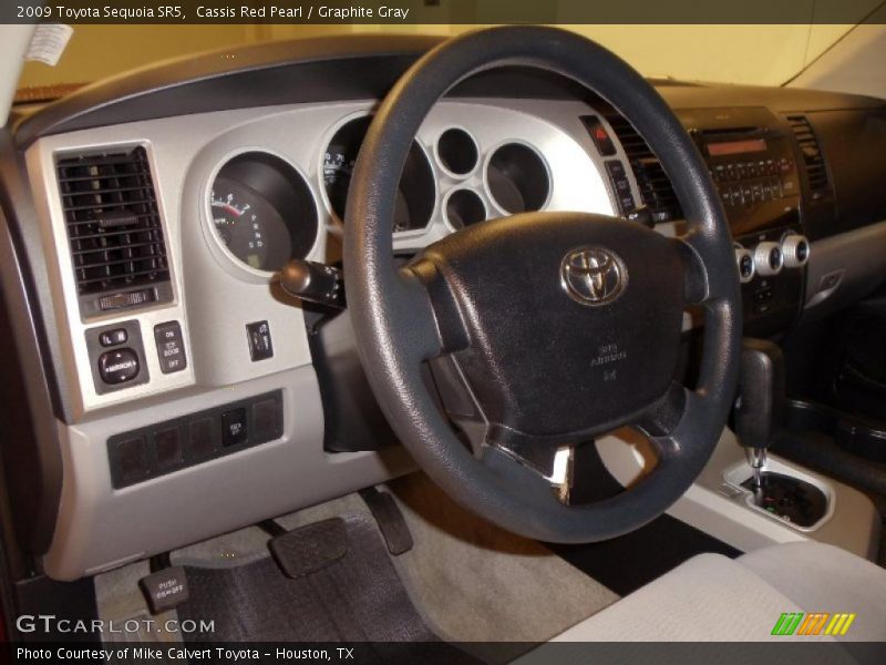 Cassis Red Pearl / Graphite Gray 2009 Toyota Sequoia SR5