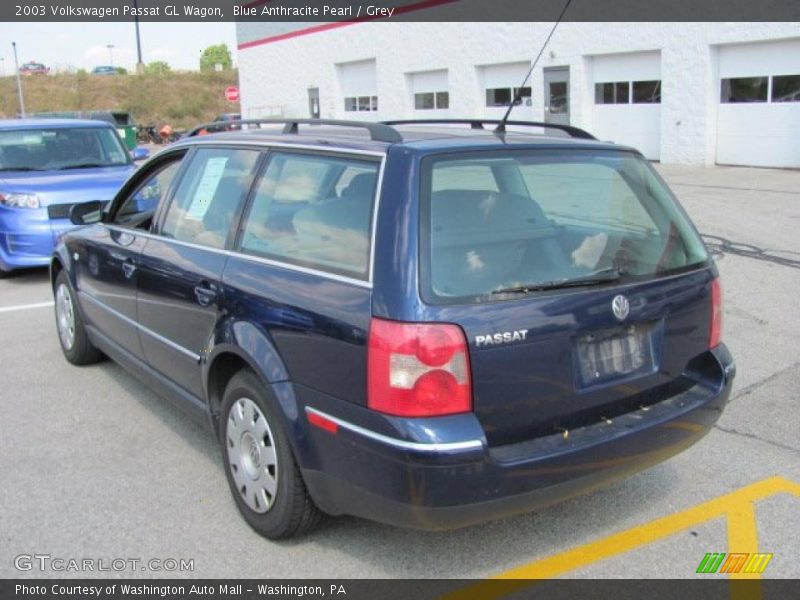 Blue Anthracite Pearl / Grey 2003 Volkswagen Passat GL Wagon