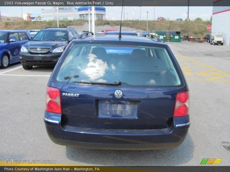 Blue Anthracite Pearl / Grey 2003 Volkswagen Passat GL Wagon