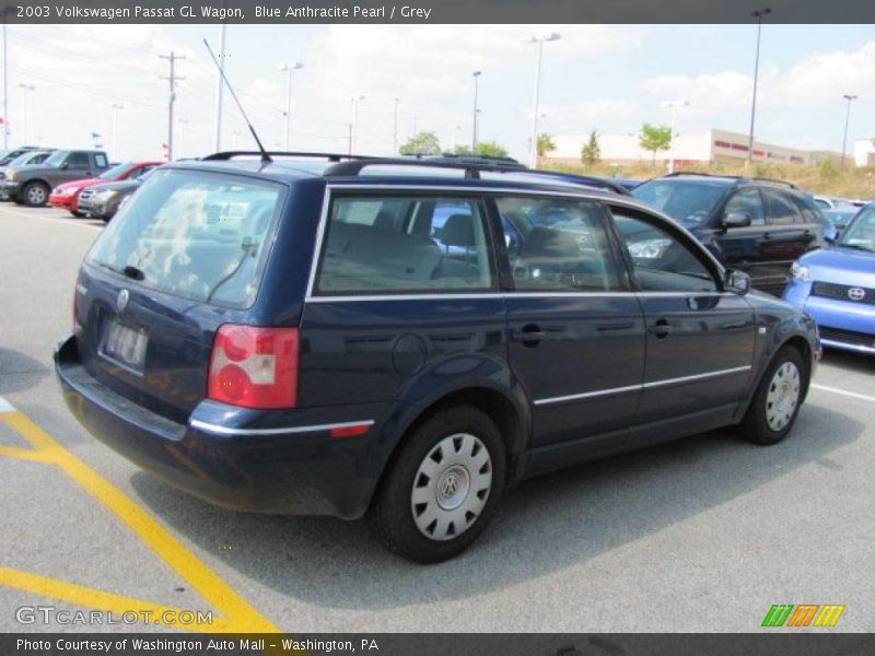 Blue Anthracite Pearl / Grey 2003 Volkswagen Passat GL Wagon