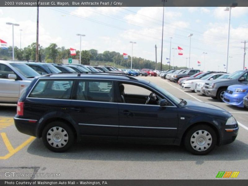 Blue Anthracite Pearl / Grey 2003 Volkswagen Passat GL Wagon