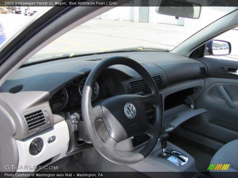 Blue Anthracite Pearl / Grey 2003 Volkswagen Passat GL Wagon