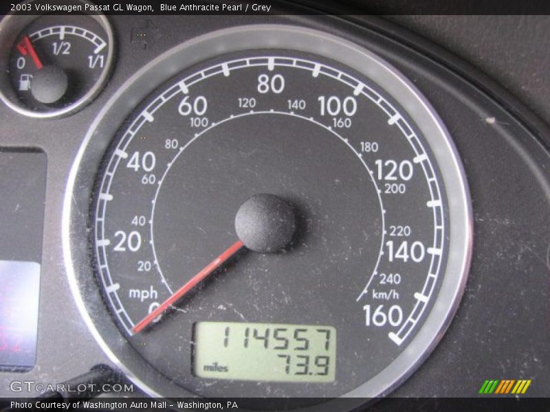 Blue Anthracite Pearl / Grey 2003 Volkswagen Passat GL Wagon
