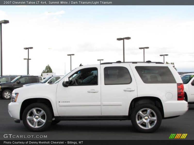 Summit White / Dark Titanium/Light Titanium 2007 Chevrolet Tahoe LT 4x4